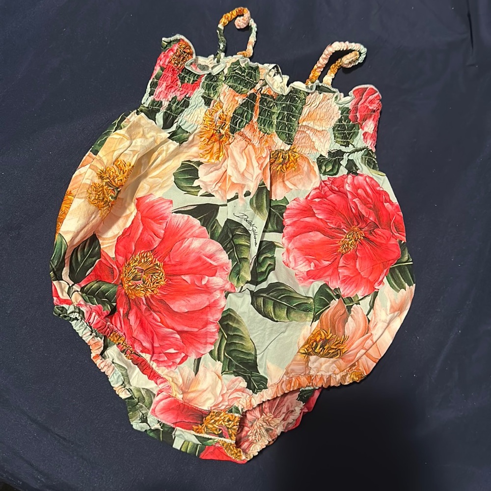 Dolce & Gabbana floral onesie